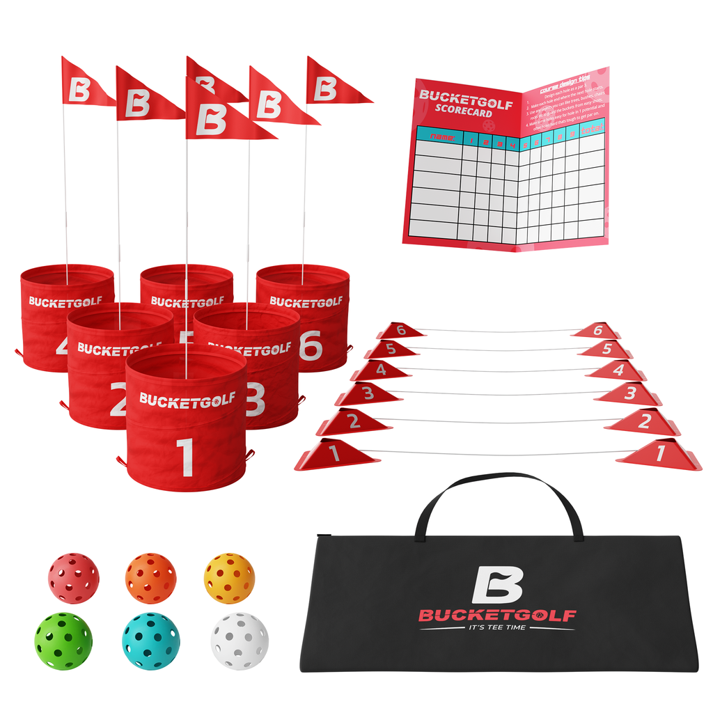 BucketGolf 6 Hole Set – Choose With or Without Clubs